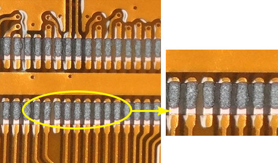 エレクトロフォーミング加工法で作られたメタルマスクを使用